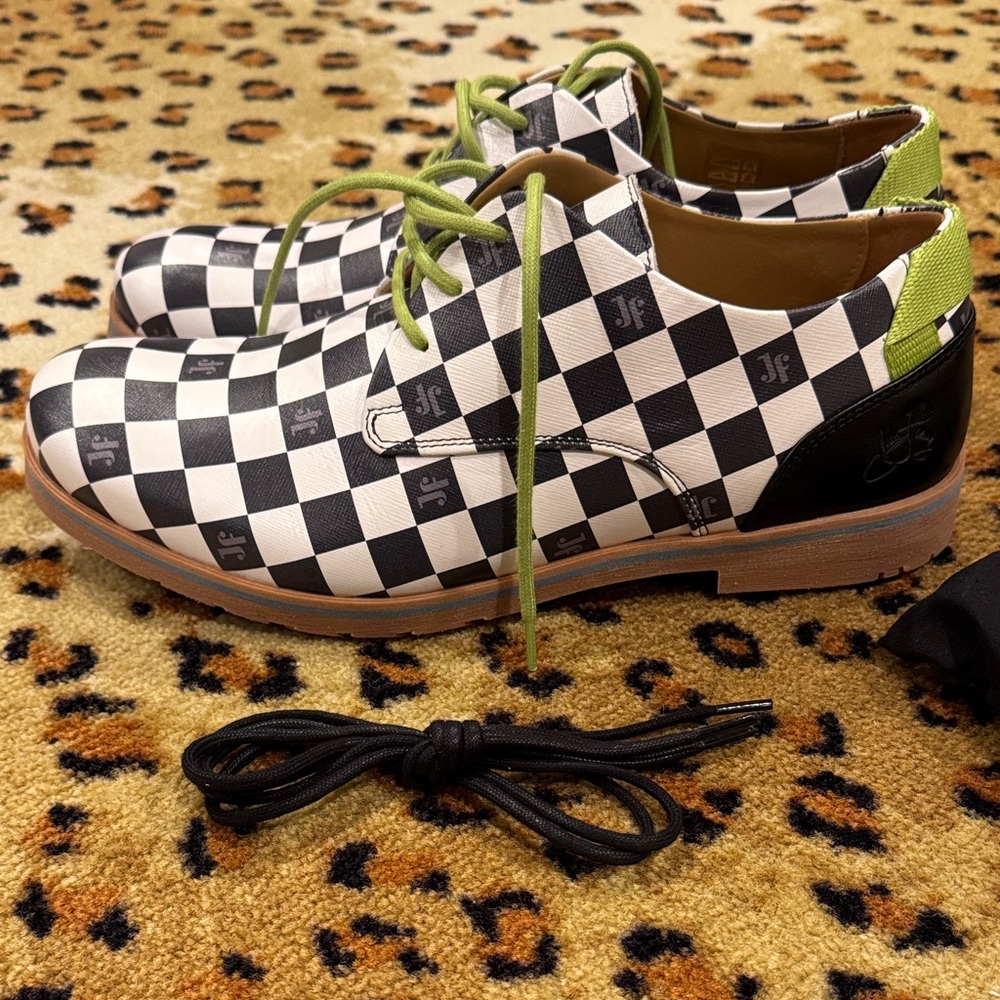John Fluevog Checkered Men's Shoes - Picture 10 of 10